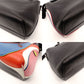 FENDI By the Way Handbag Bugs Limited Edition 2-Way Black Leather Shoulder Bag Apple R801630