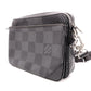 LOUIS VUITTON Trio Messenger 3D Canvas Damier Graphite Handbag, Leather, Gray, Men's