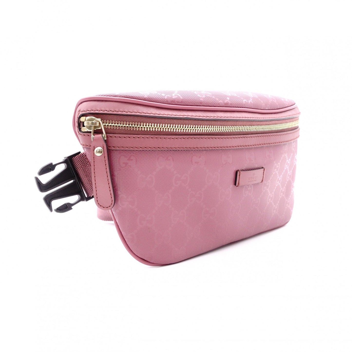 GUCCI Handbag, PVC, Pink, GG Imprimé, Waist Bag, Body Bag, GG Logo