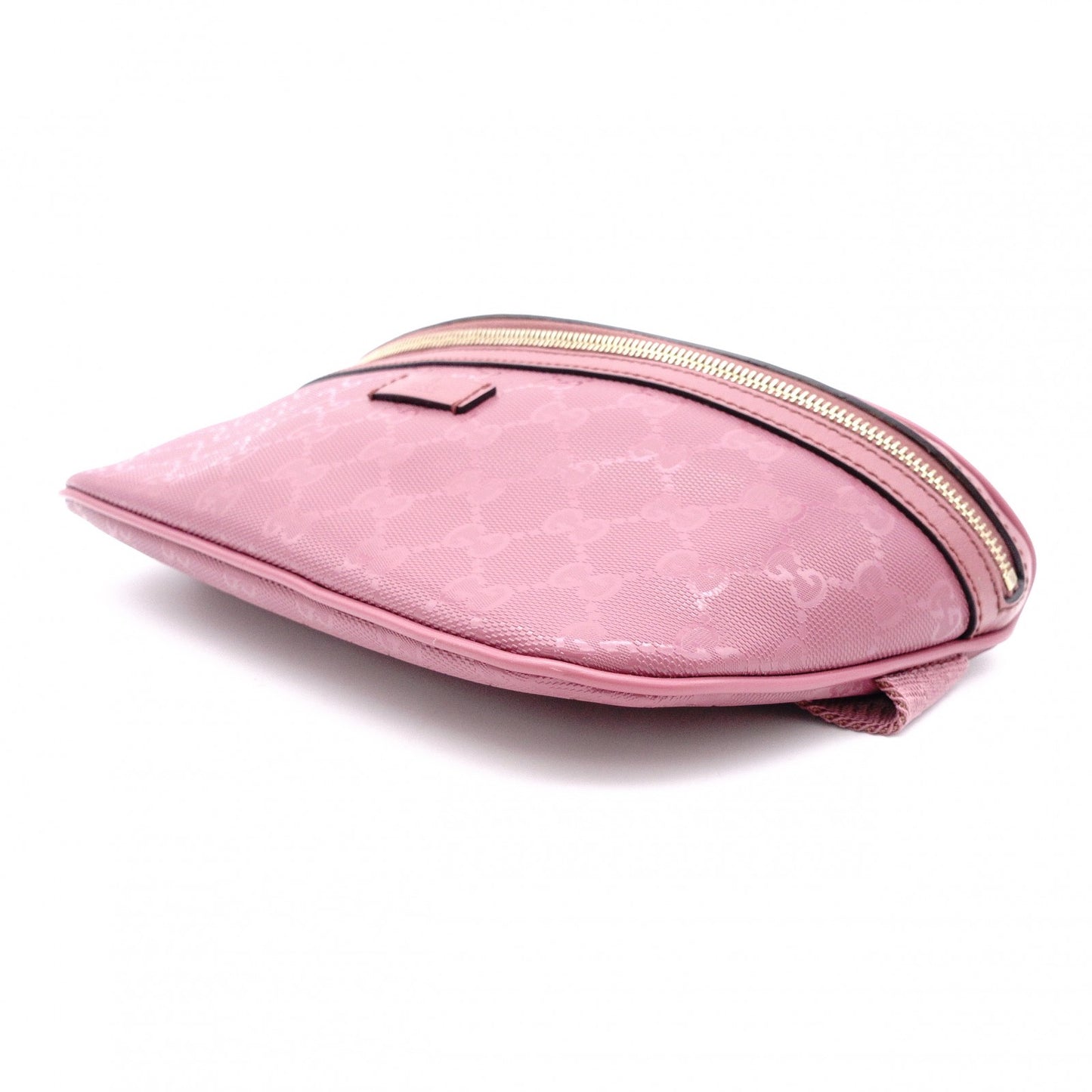 GUCCI Handbag, PVC, Pink, GG Imprimé, Waist Bag, Body Bag, GG Logo
