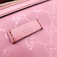GUCCI Handbag, PVC, Pink, GG Imprimé, Waist Bag, Body Bag, GG Logo