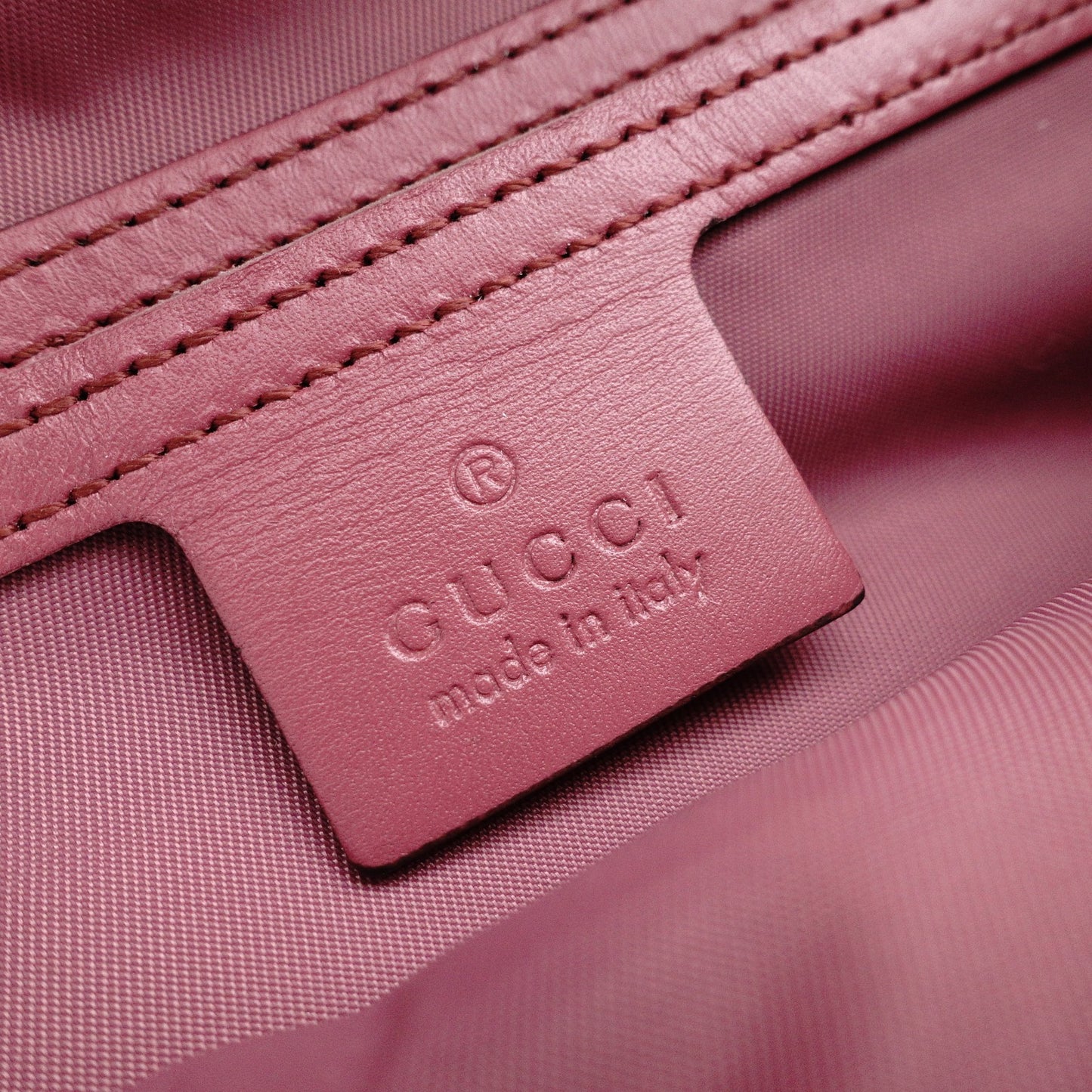 GUCCI Handbag, PVC, Pink, GG Imprimé, Waist Bag, Body Bag, GG Logo