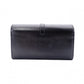 YVES SAINT LAURENT Bicolor Surpis Long Wallet, Leather, Black