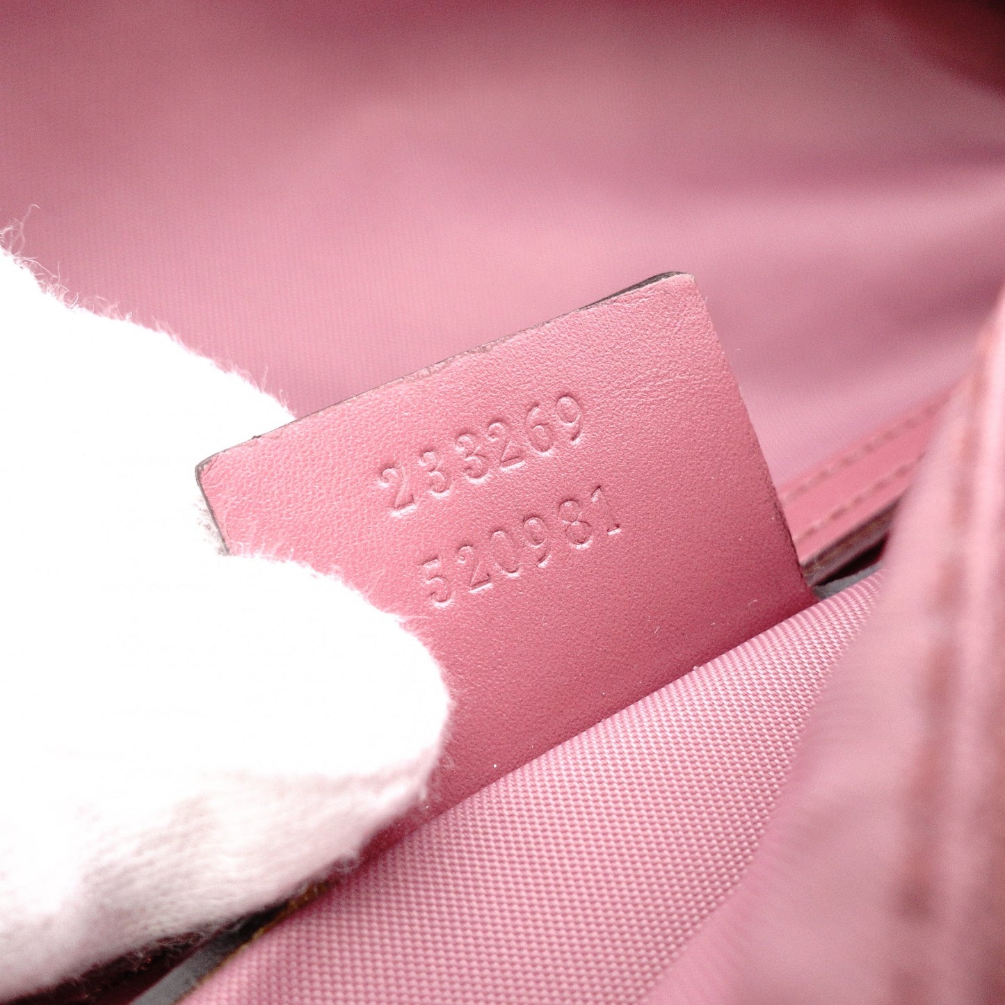 GUCCI Handbag, PVC, Pink, GG Imprimé, Waist Bag, Body Bag, GG Logo
