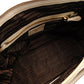 PRADA Galleria Handbag Greige Leather 2-Way Tote Women's Gold Hardware R801287