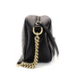 GUCCI GG Marmont Chain Shoulder Bag Black Leather Gold Hardware Crossbody 7-9-451