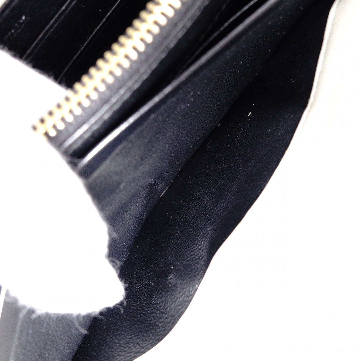 YVES SAINT LAURENT Bicolor Surpis Long Wallet, Leather, Black