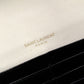 YVES SAINT LAURENT Bicolor Surpis Long Wallet, Leather, Black