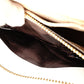 GUCCI Sylvie Shoulder Bag, Leather, White, Single Strap, Gold Hardware, Crossbody