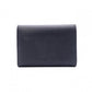 LOEWE Vertical Wallet Anagram Tri-fold Wallet Leather Black with Silver Hardware