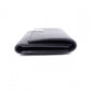 LOEWE Vertical Wallet Anagram Tri-fold Wallet Leather Black with Silver Hardware