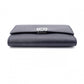 LOEWE Vertical Wallet Anagram Tri-fold Wallet Leather Black with Silver Hardware