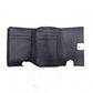 LOEWE Vertical Wallet Anagram Tri-fold Wallet Leather Black with Silver Hardware