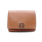 LOEWE Vertical Wallet Anagram Tri-fold Wallet Leather Brown