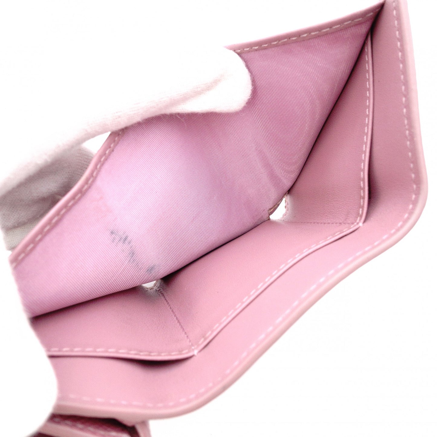 Christian Dior 30 Montaigne Bifold Wallet, Leather, Pink, CD Logo, Gold Hardware