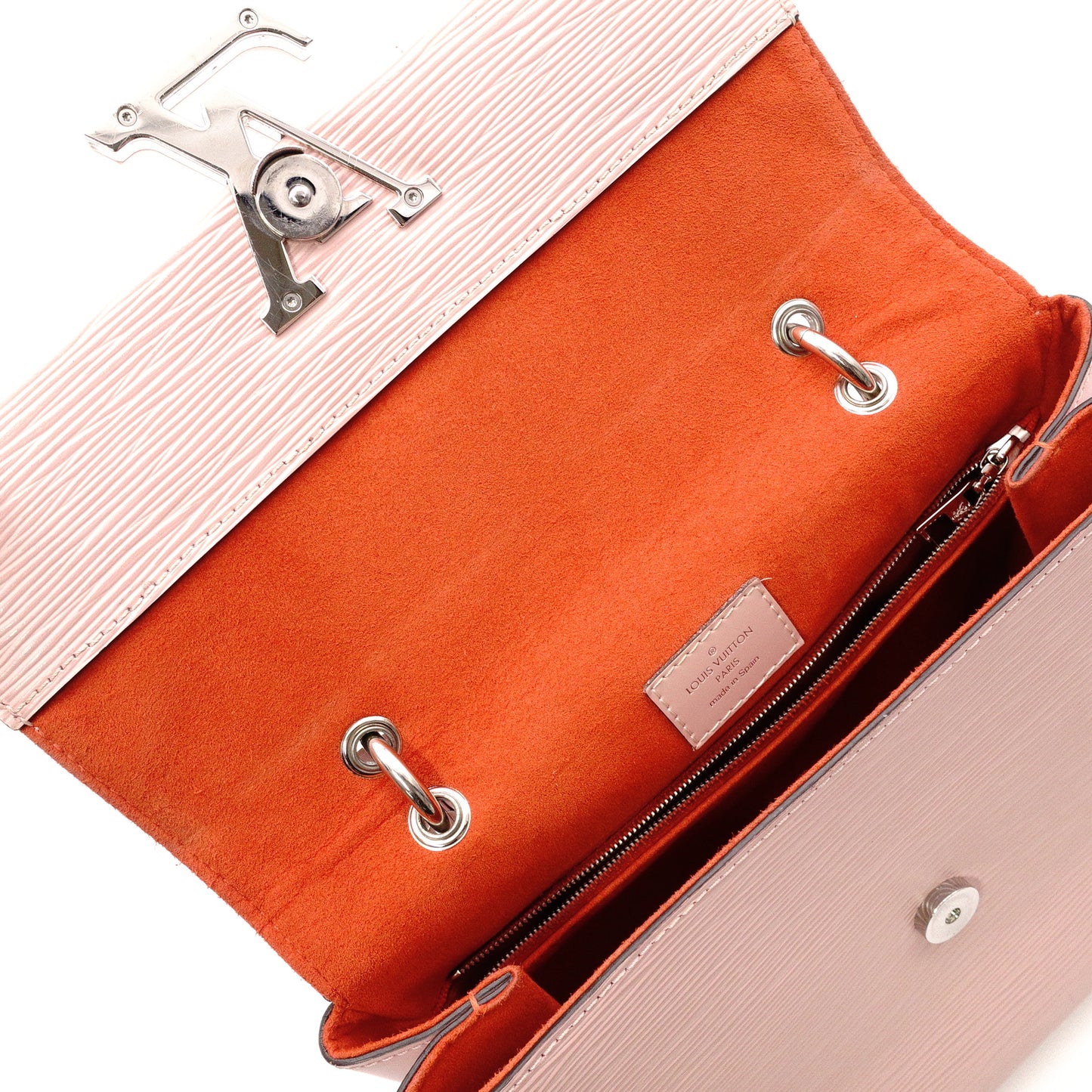 Louis Vuitton Grenelle PM Epi Handbag, Leather, Pink, 2-Way Crossbody, LV Logo