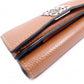 LOEWE Vertical Wallet Anagram Tri-fold Wallet Leather Brown