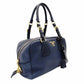 PRADA Vittorino Shoulder Bag Blue Navy Gold Hardware Tote R801379