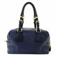 PRADA Vittorino Shoulder Bag Blue Navy Gold Hardware Tote R801379