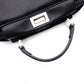 FENDI Mini Peekaboo Handbag, Leather, Black, 2-way, with blue ruffle, crossbody