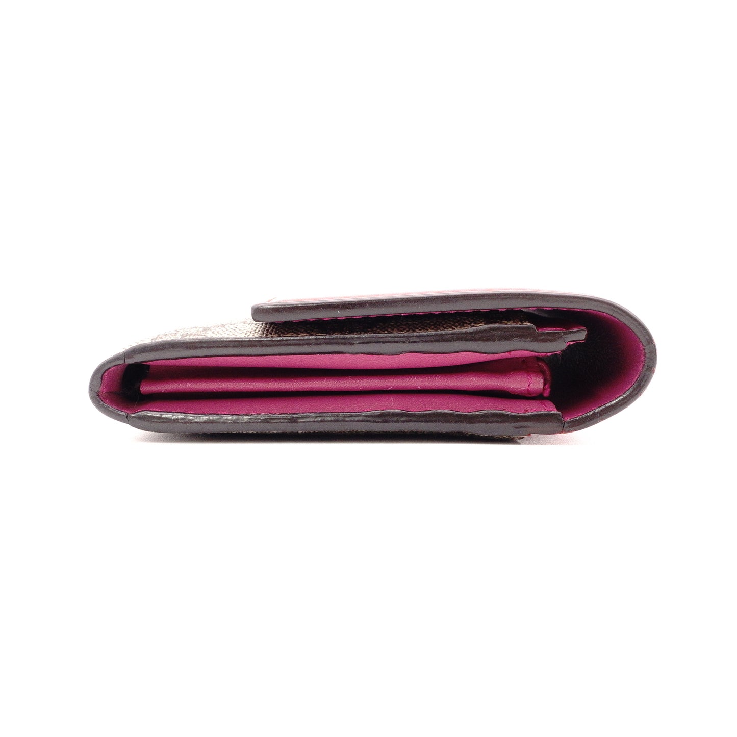 GUCCI GG Supreme Long Wallet, PVC/Leather, Pink, Red, GG Logo Wallet