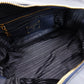 PRADA Vittorino Shoulder Bag Blue Navy Gold Hardware Tote R801379