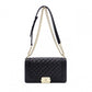 CHANEL Lambskin Boy Chanel 25 Shoulder Bag, Leather, Black with Gold Hardware