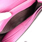 GUCCI GG Supreme Long Wallet, PVC/Leather, Pink, Red, GG Logo Wallet