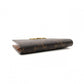 CELINE Triomphe Card Case Brown PVC Leather Business Card Holder R801289
