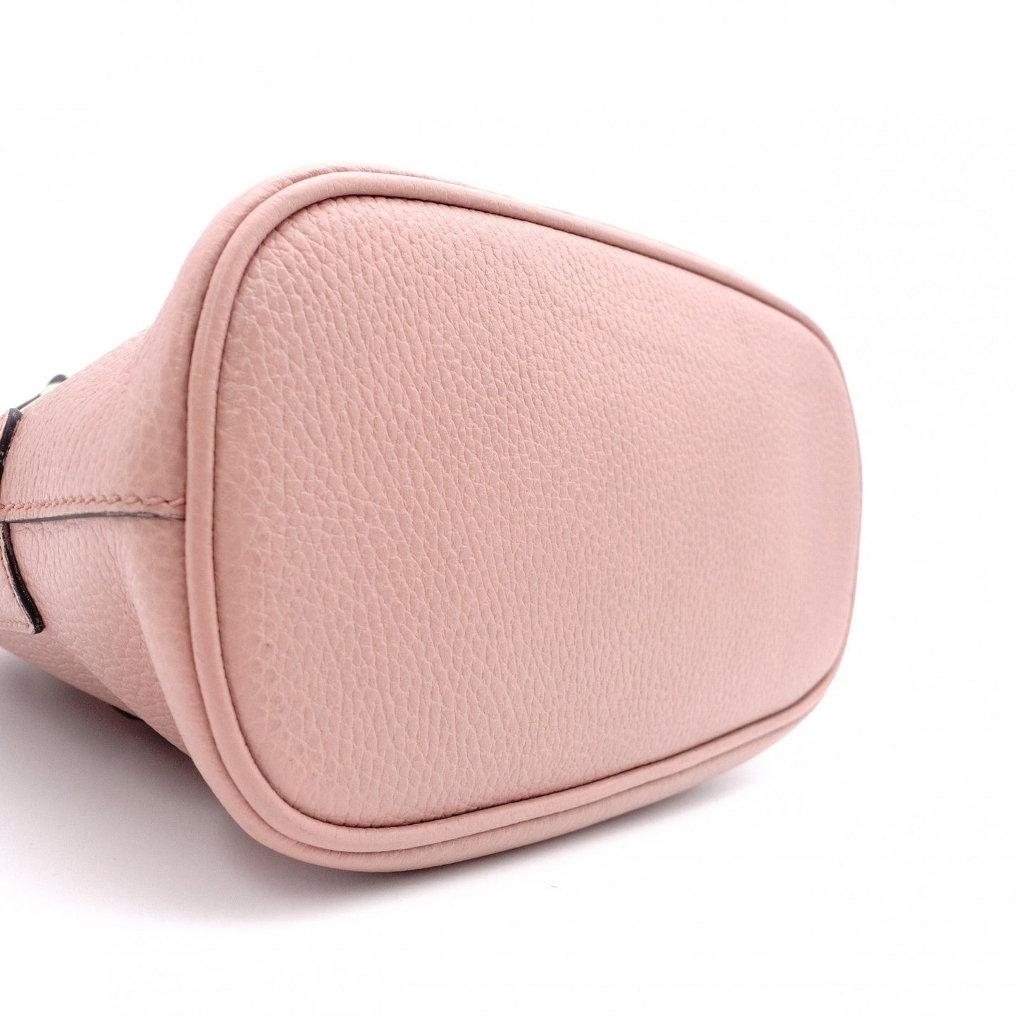 GUCCI Interlocking Shoulder Bag, Leather, Pink, 2-Way