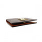 CELINE Triomphe Card Case Brown PVC Leather Business Card Holder R801289