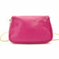 FENDI Mamma Chain Shoulder Bag Pink Leather Crossbody FF Logo Gold Hardware R801581