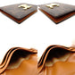 CELINE Triomphe Card Case Brown PVC Leather Business Card Holder R801289