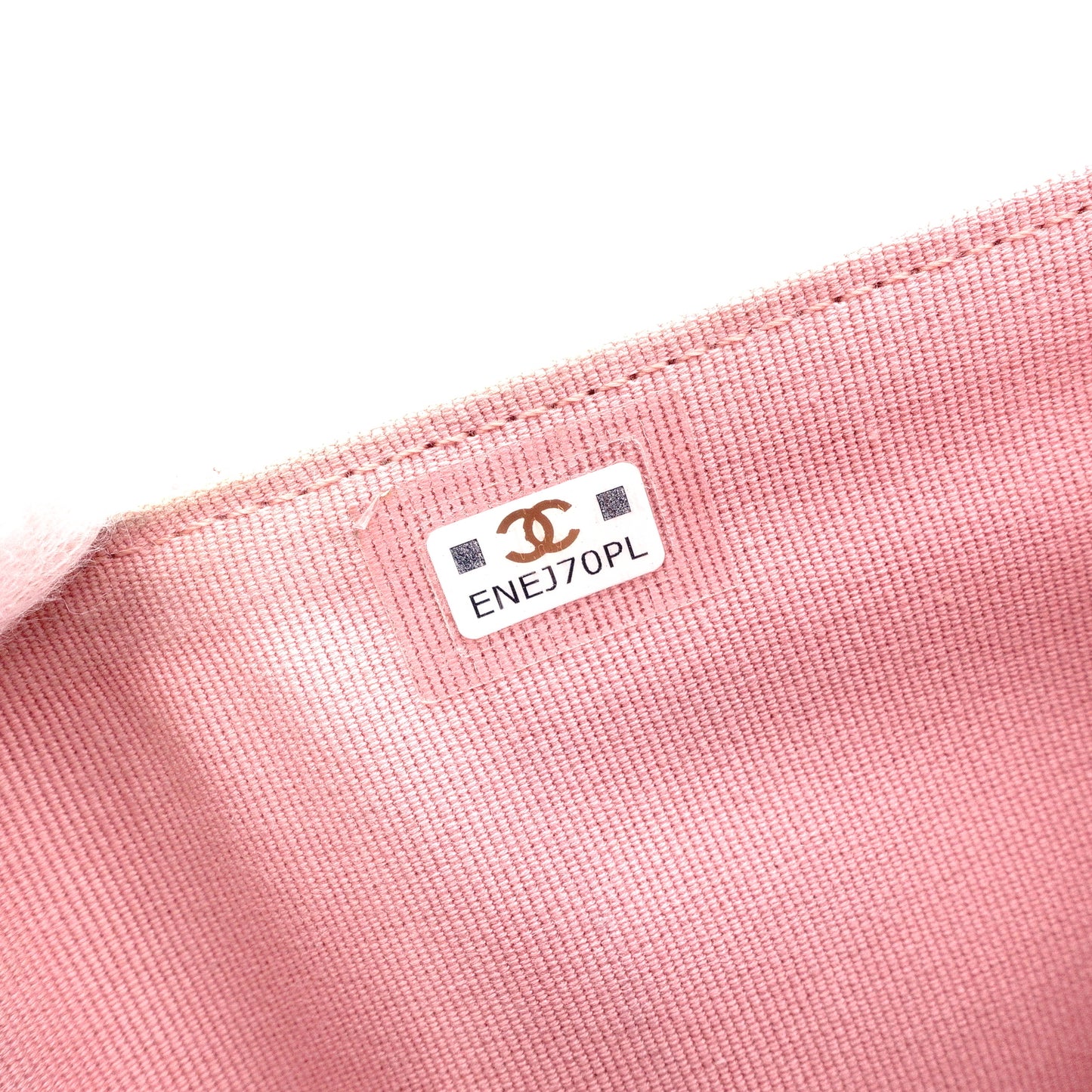 CHANEL Caviar Skin Matelassé Long Wallet, Leather, Pink, CC Logo, Gold Hardware, Foldable Wallet