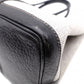 HERMES Garden Party PM Tote Bag, Canvas and Leather, Grey, with “F” Engraving