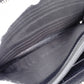 GUCCI Round-Zip Striped Leather Long Wallet, Black
