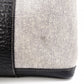 HERMES Garden Party PM Tote Bag, Canvas and Leather, Grey, with “F” Engraving