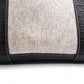 HERMES Garden Party PM Tote Bag, Canvas and Leather, Grey, with “F” Engraving