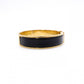 HERMES Click-Clack Bangle, Metal, Gold and Black