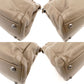 FENDI Peekaboo Handbag Greige 2-Way Shoulder Leather Gold Hardware R801609