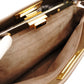 FENDI Peekaboo Handbag Greige 2-Way Shoulder Leather Gold Hardware R801609