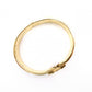 HERMES Click-Clack Bangle, Metal, Gold and Black
