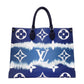 LOUIS VUITTON On the Go MM OTG LV Escal Handbag, PVC/Leather, Blue, 2-Way Shoulder Bag
