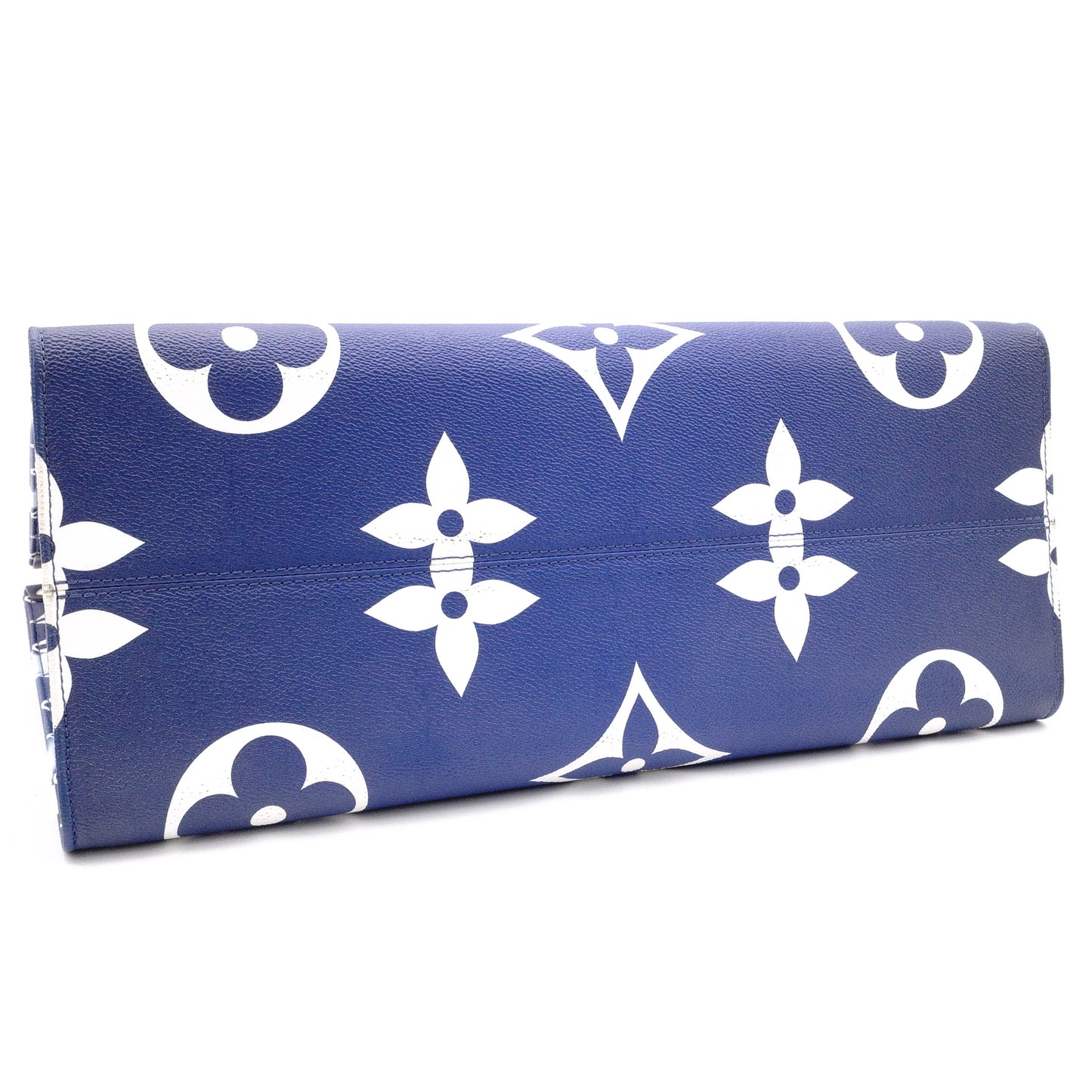 LOUIS VUITTON On the Go MM OTG LV Escal Handbag, PVC/Leather, Blue, 2-Way Shoulder Bag