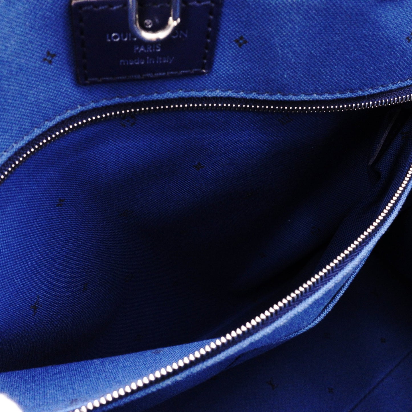 LOUIS VUITTON On the Go MM OTG LV Escal Handbag, PVC/Leather, Blue, 2-Way Shoulder Bag