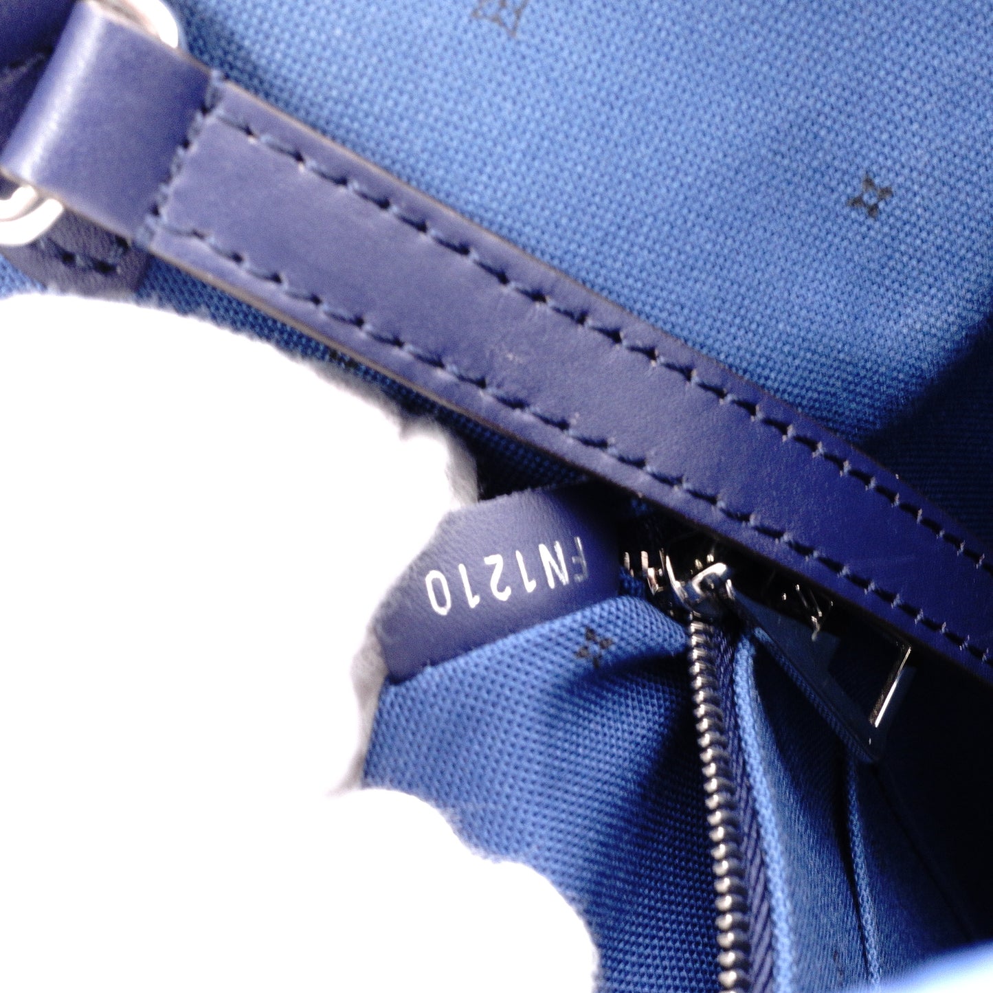 LOUIS VUITTON On the Go MM OTG LV Escal Handbag, PVC/Leather, Blue, 2-Way Shoulder Bag