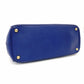 PRADA Galleria Handbag Blue Leather Blue Tote Gold Hardware R801418