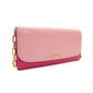 MIU MIU Chain Wallet Leather Pink Logo Shoulder Bag Gold Hardware 7-9-624