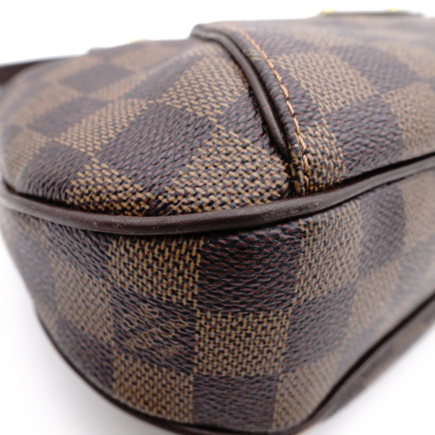 LOUIS VUITTON Thames PM Damier Shoulder Bag / PVC / Leather / Brown / Single-strap