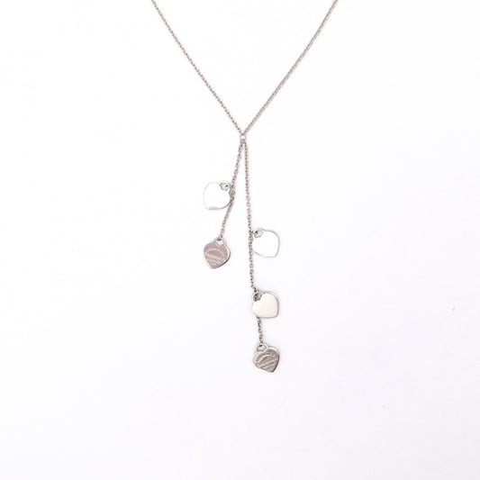 TIFFANY&Co. Tiffany Heart Tag Return to Tiffany Necklace, 925 Sterling Silver, 7.1g